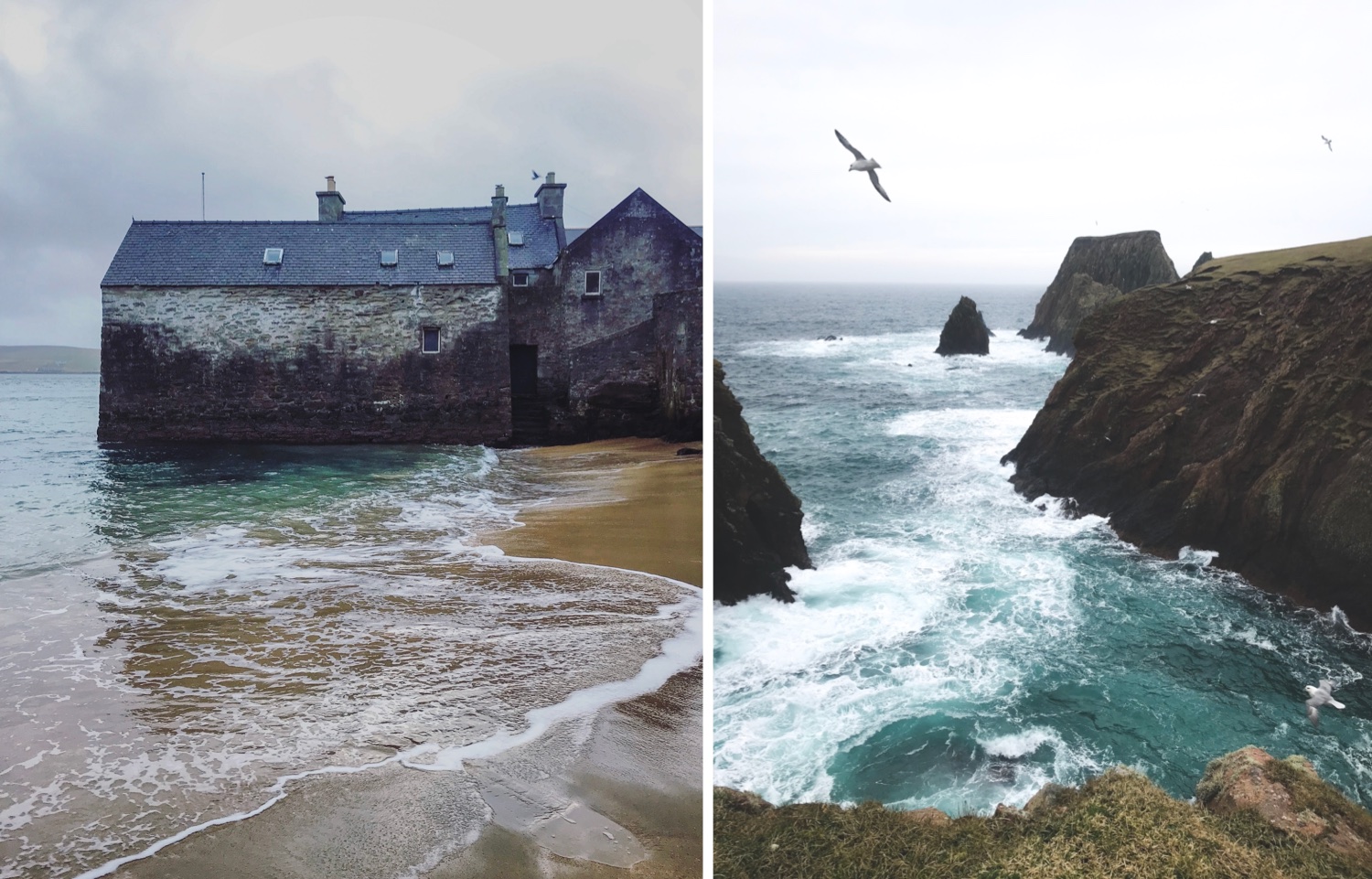 Image of the Lerwick Lodberries showing a famous location from a the popular TV series Shetland.