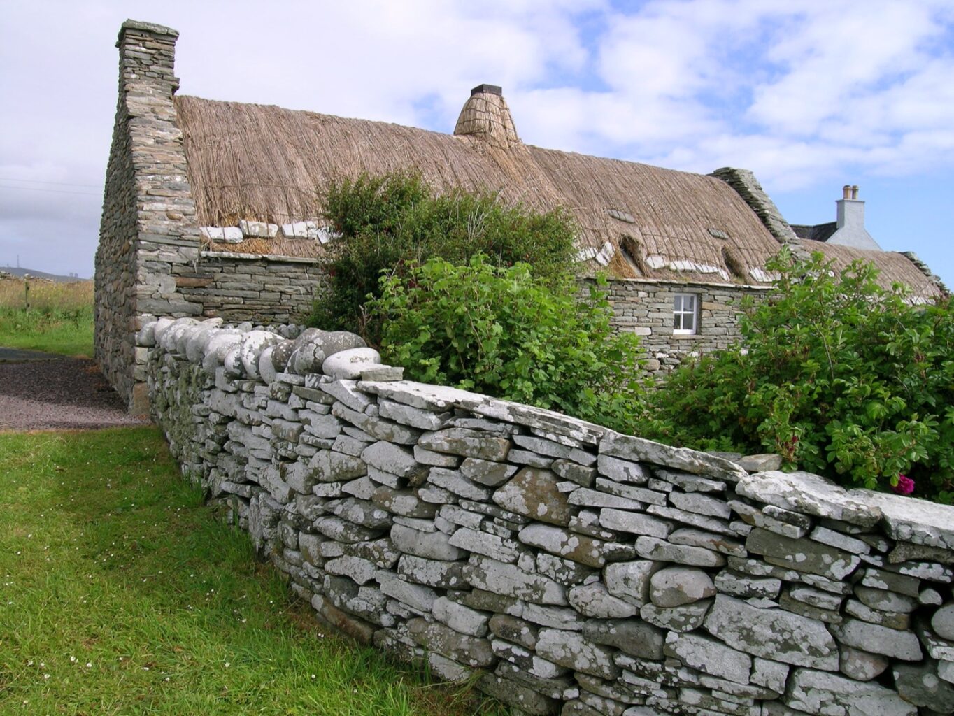 Image of the Shetland Croft House Museum - which you can explore if you travel to the Shetland Islands