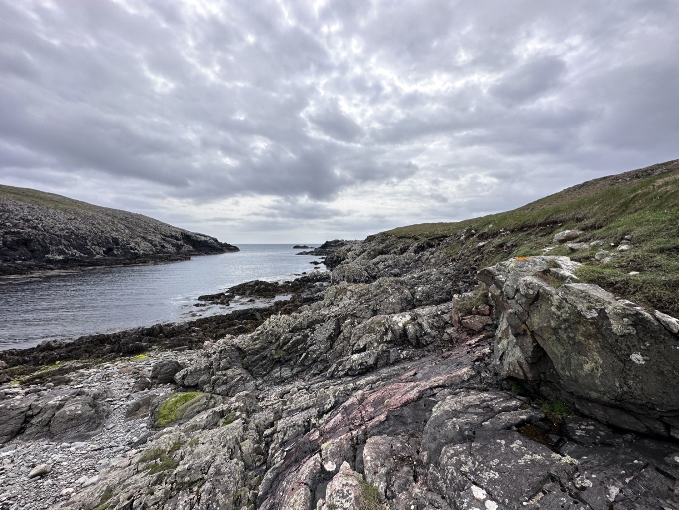 Landscape image of skerries Shetland.